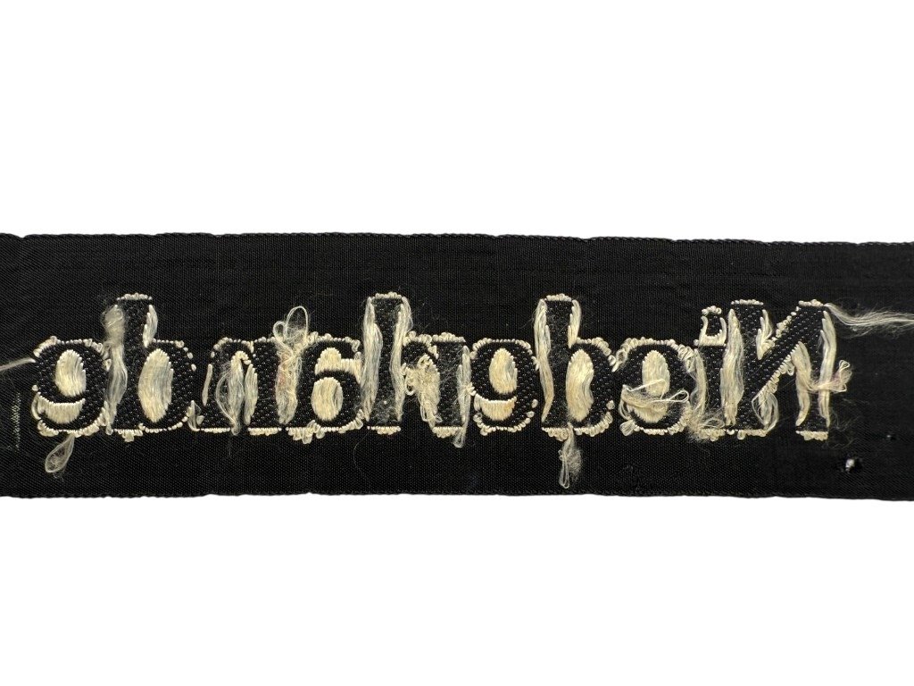 Original WWII Dutch BDM 'Niederlande' cuff title