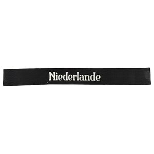 Original WWII Dutch BDM 'Niederlande' cuff title