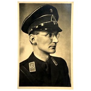 Original WWII Dutch NSB W.A. commander Zondervan postcard