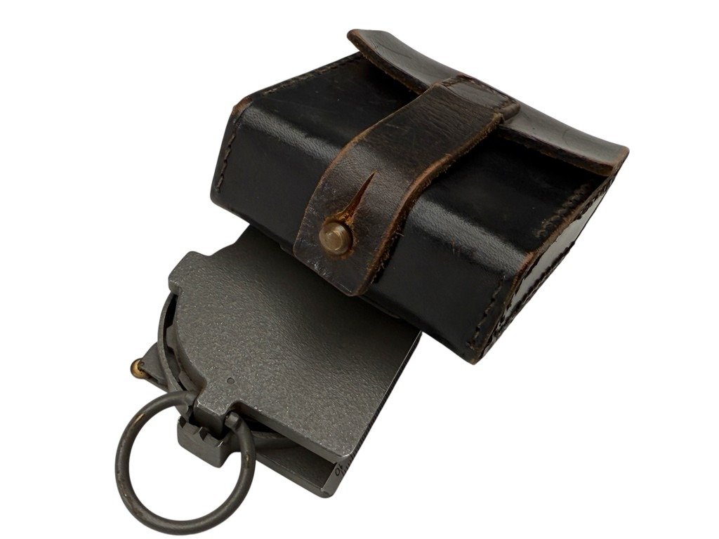 Original WWII German WH Breithaupt Kassel compass in pouch