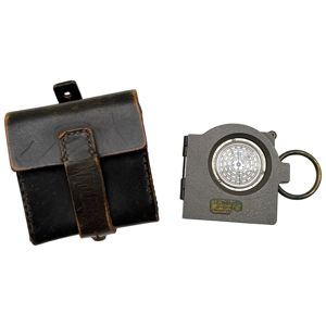 Original WWII German WH Breithaupt Kassel compass in pouch