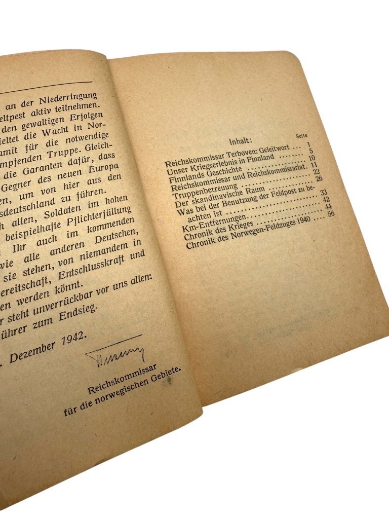 Original WWII German Jahrbuch für den deutschen Soldaten im Norden 1943