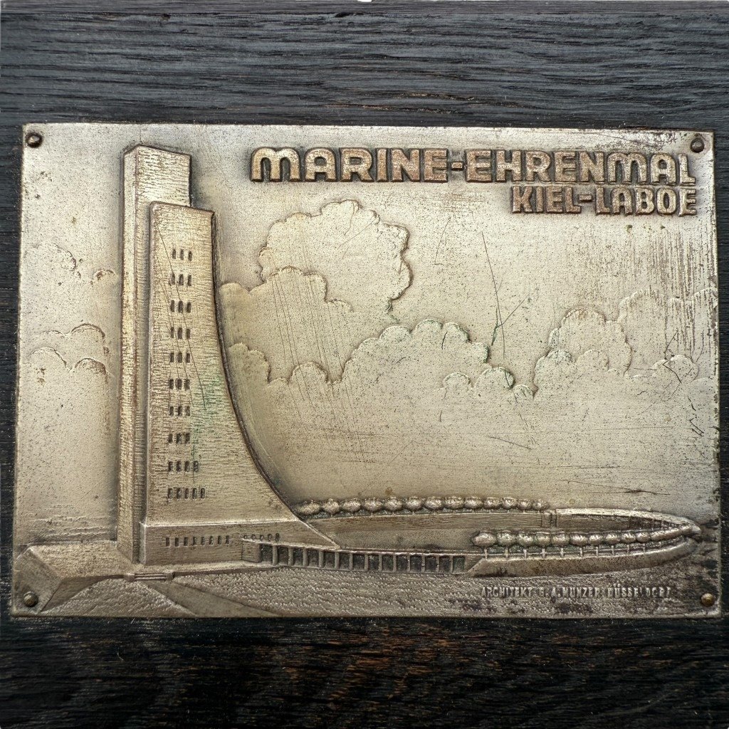 Original WWII German Kriegsmarine plaque Kiel