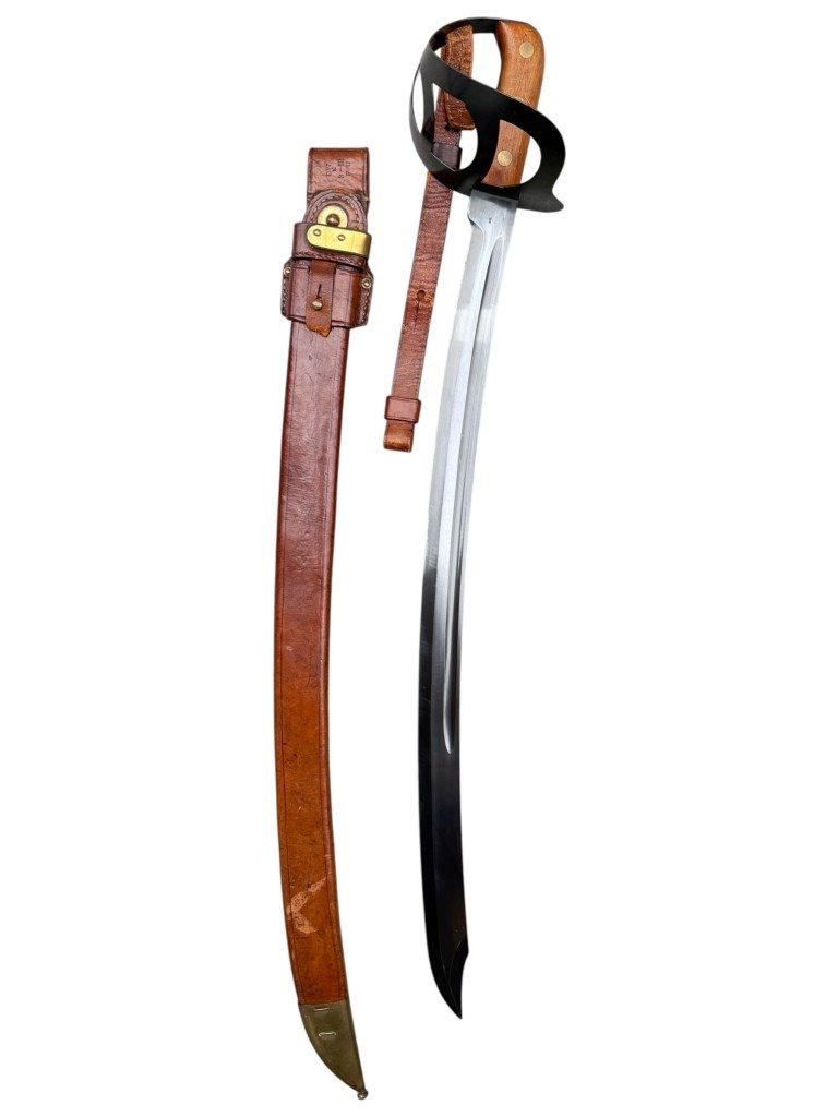 Original Pre 1940 Dutch KNIL M1912 Klewang saber with hanger