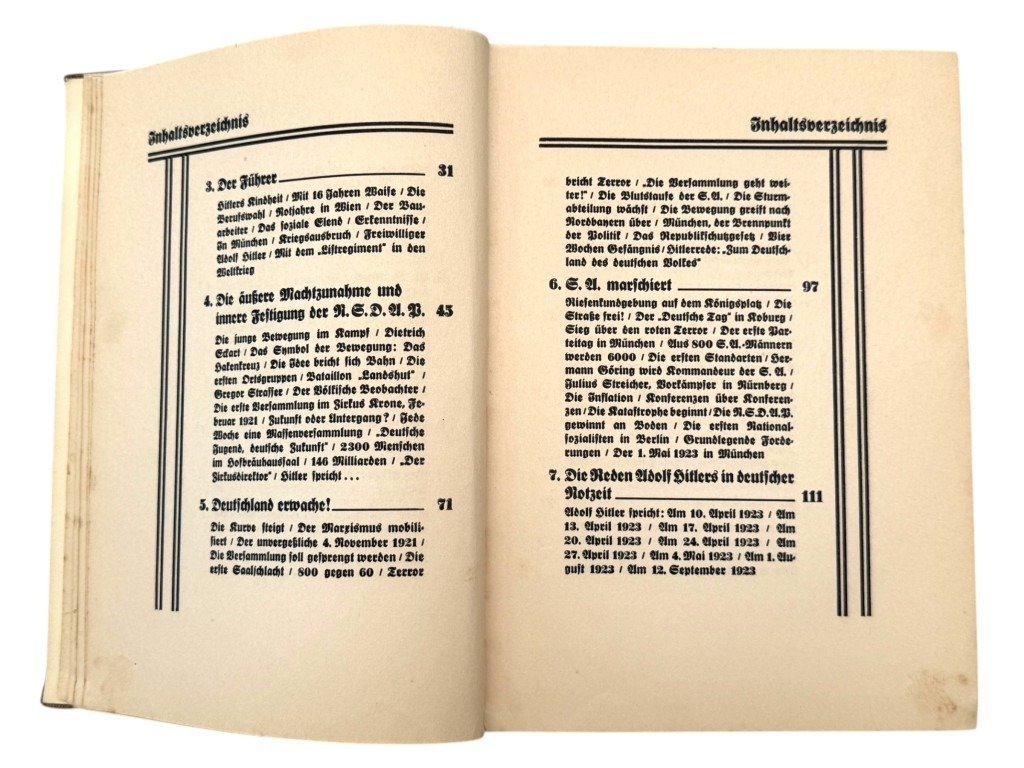 Original WWII German NSDAP book Das Buch der N.S.D.A.P. – Werden, Kampf und Ziel der N.S.D.A.P.' by Walter M. Espe