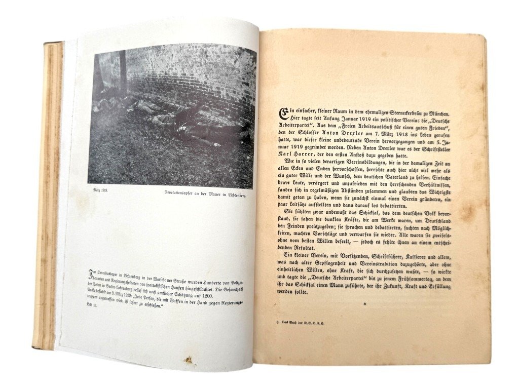 Original WWII German NSDAP book Das Buch der N.S.D.A.P. – Werden, Kampf und Ziel der N.S.D.A.P.' by Walter M. Espe