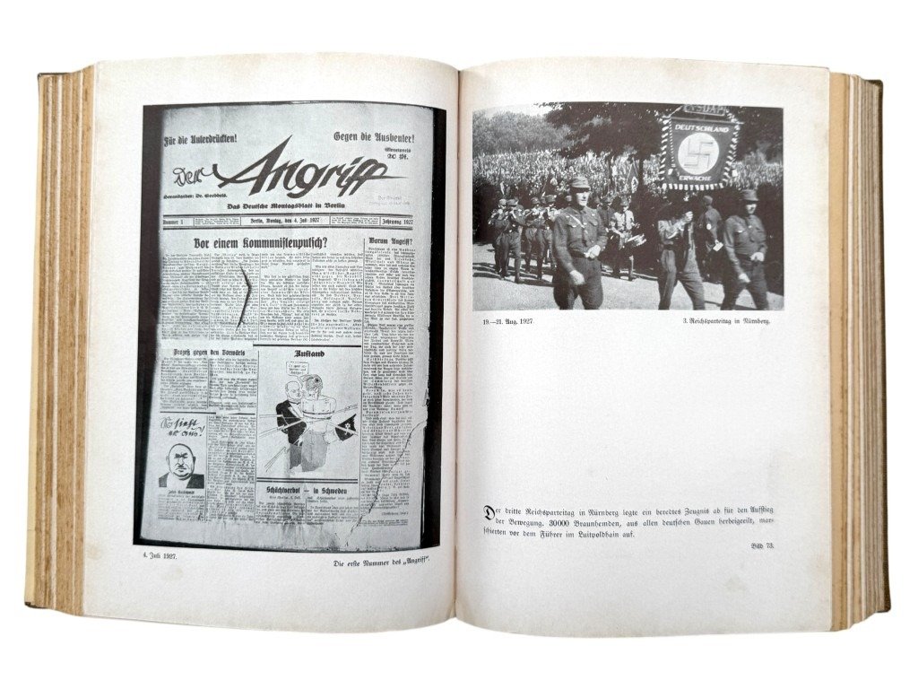 Original WWII German NSDAP book Das Buch der N.S.D.A.P. – Werden, Kampf und Ziel der N.S.D.A.P.' by Walter M. Espe