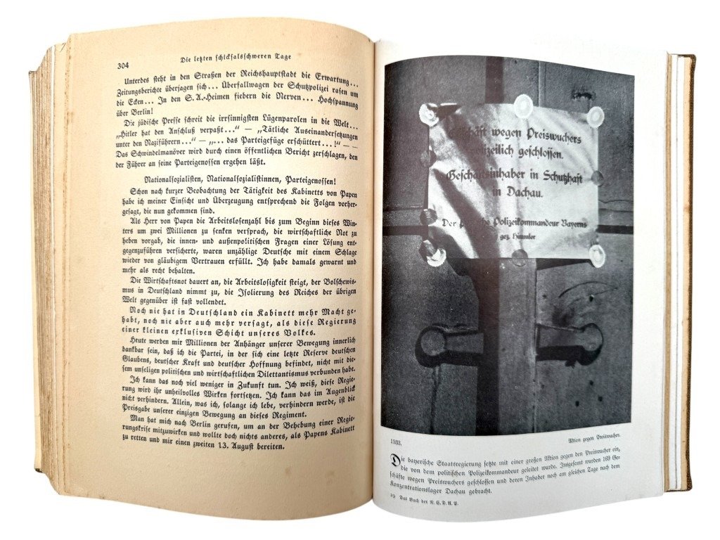 Original WWII German NSDAP book Das Buch der N.S.D.A.P. – Werden, Kampf und Ziel der N.S.D.A.P.' by Walter M. Espe