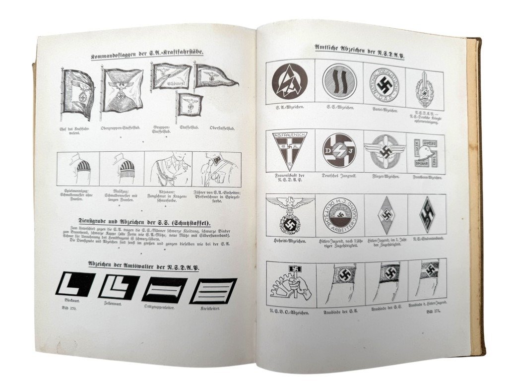 Original WWII German NSDAP book Das Buch der N.S.D.A.P. – Werden, Kampf und Ziel der N.S.D.A.P.' by Walter M. Espe