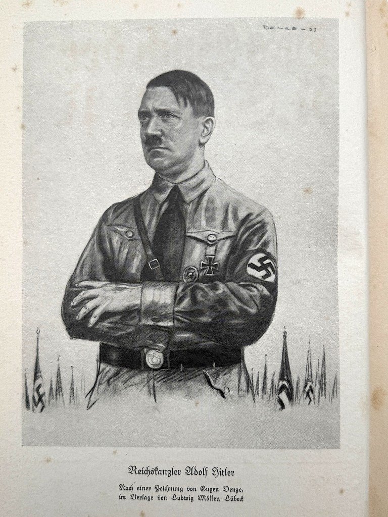 Original WWII German NSDAP book Das Buch der N.S.D.A.P. – Werden, Kampf und Ziel der N.S.D.A.P.' by Walter M. Espe