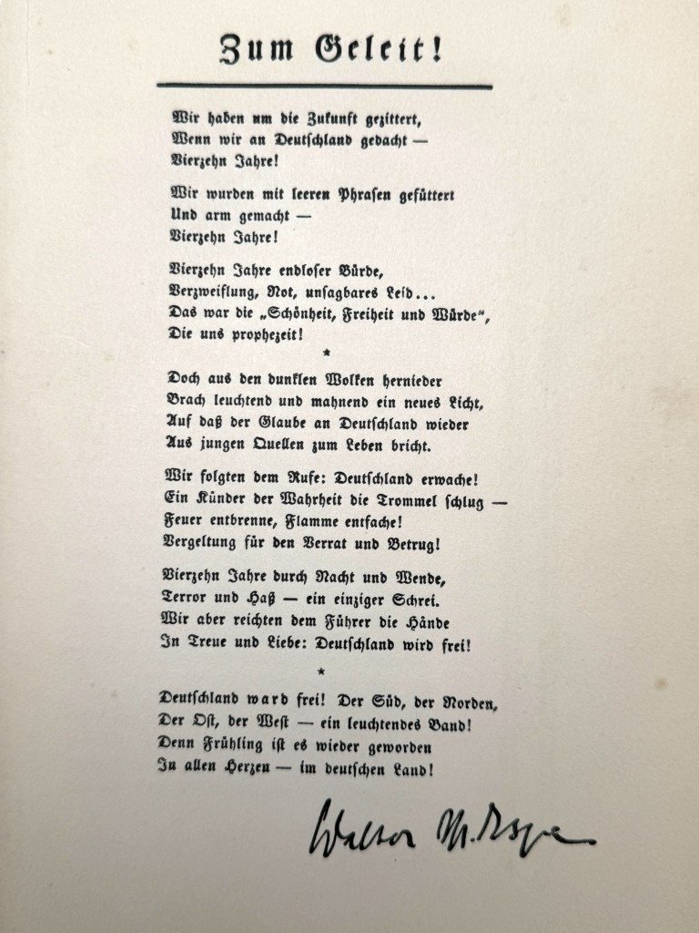 Original WWII German NSDAP book Das Buch der N.S.D.A.P. – Werden, Kampf und Ziel der N.S.D.A.P.' by Walter M. Espe