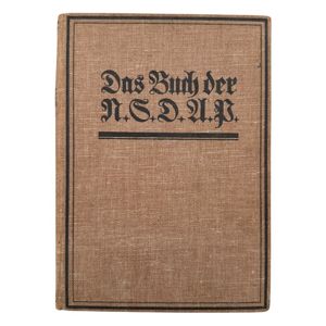 Original WWII German NSDAP book Das Buch der N.S.D.A.P. – Werden, Kampf und Ziel der N.S.D.A.P.' by Walter M. Espe