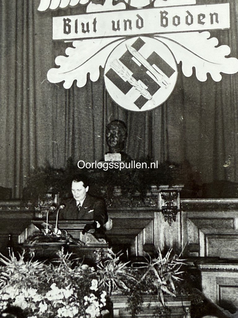 Original 1937 French photo of Hermann Göring in Berlin during a speech regarding the Reichsnährstand