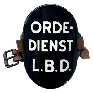 Original WWII Dutch 'Luchtbeschermingsdienst' arm shield Orde Dienst