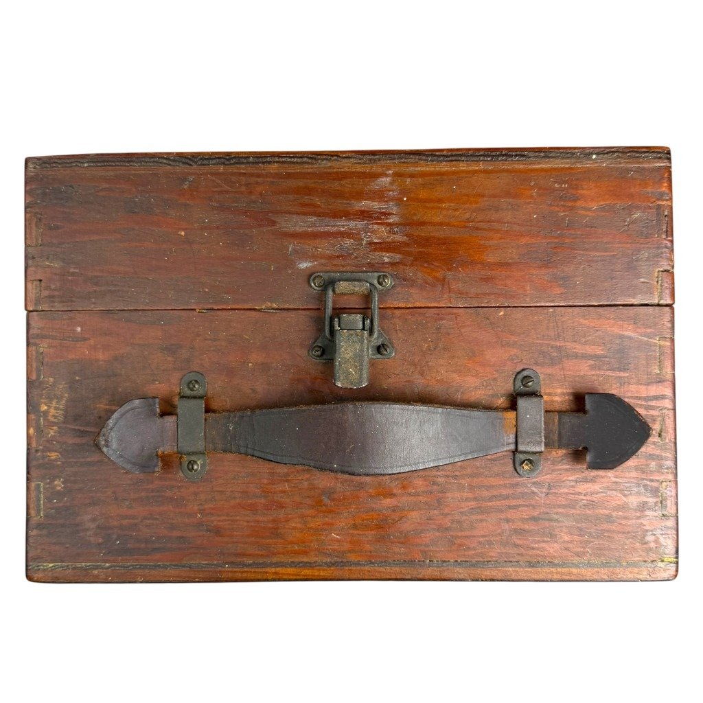 Original WWII German Kriegsmarine sextant in wooden box