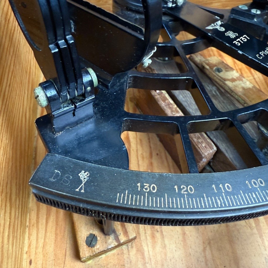 Original WWII German Kriegsmarine sextant in wooden box