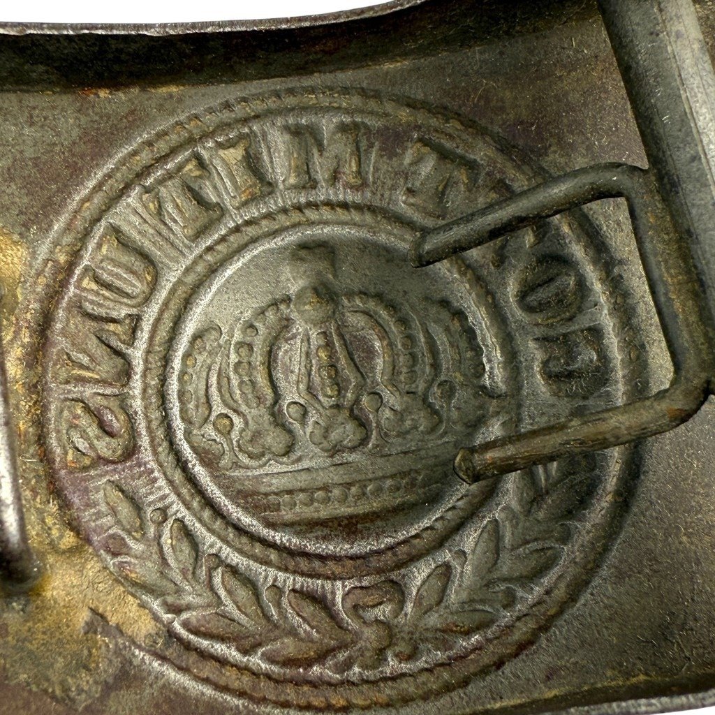 Original WWI German telegrapher buckle in steel