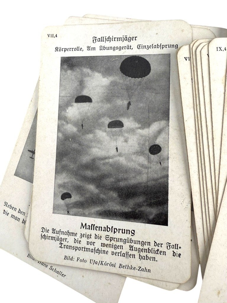 Original WWII German Luftwaffe quartets card game 'Unsere Luftwaffe – Ein Quartettspiel'