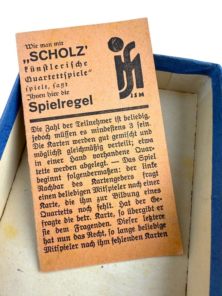 Original WWII German Luftwaffe quartets card game 'Unsere Luftwaffe – Ein Quartettspiel'