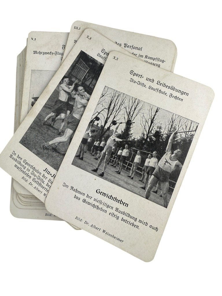 Original WWII German Luftwaffe quartets card game 'Unsere Luftwaffe – Ein Quartettspiel'