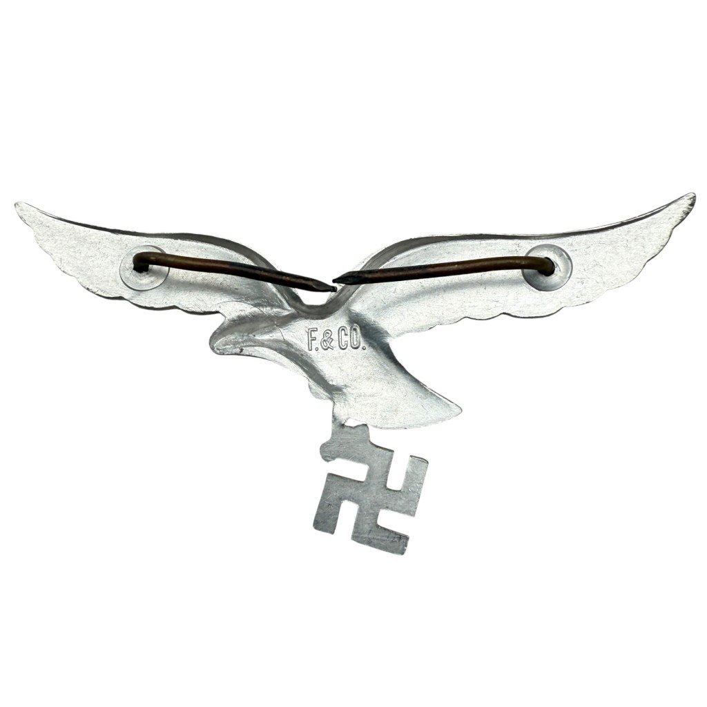 Original WWII German Luftwaffe visor cap eagle insignia