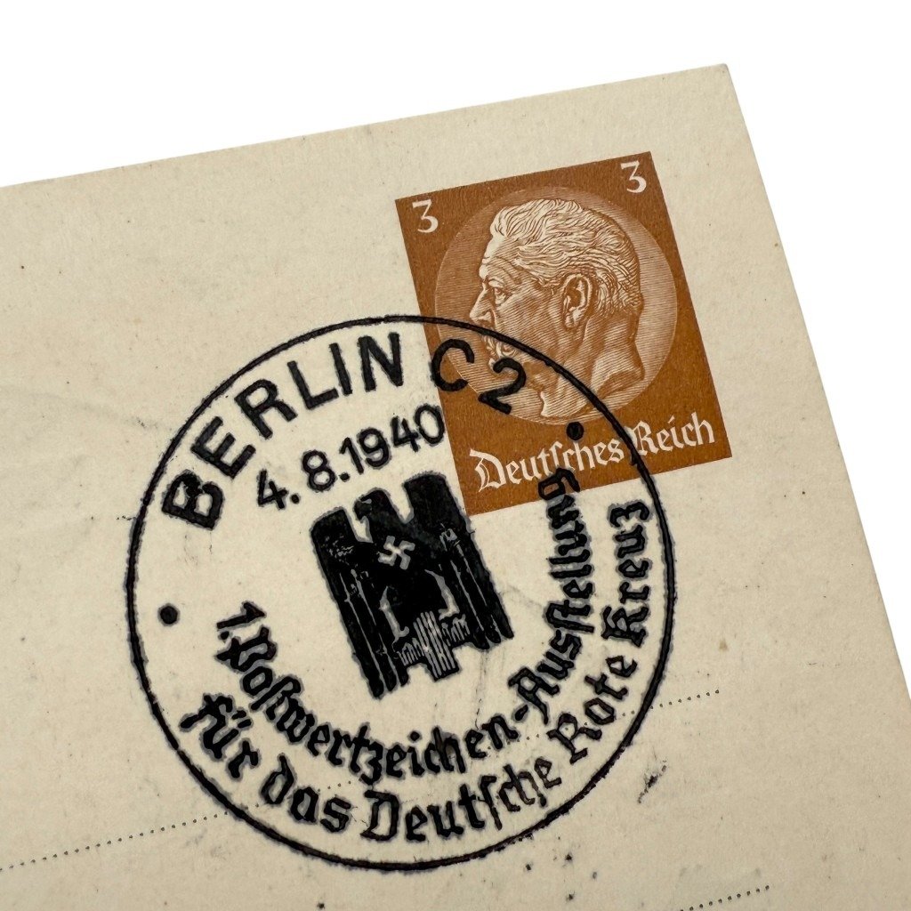 Original WWII German DRK postcard Berlin 1940