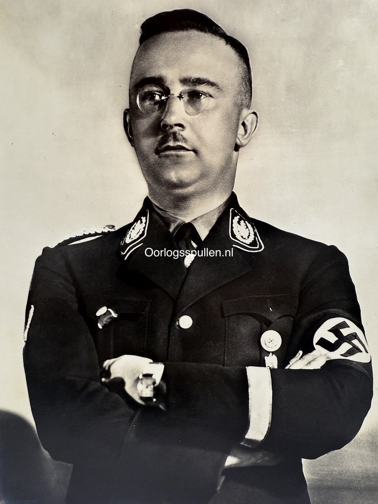 Original WWII German portrait photograph of Reichsführer SS Heinrich Himmler