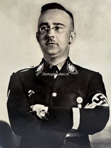 Original WWII German portrait photograph of Reichsführer SS Heinrich Himmler