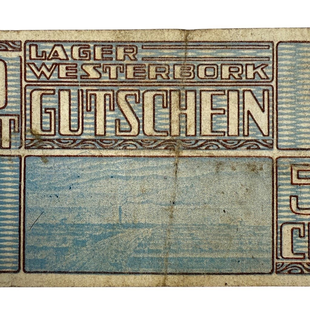 Original WWII Dutch 'Durchgangslager' Westerbork banknote