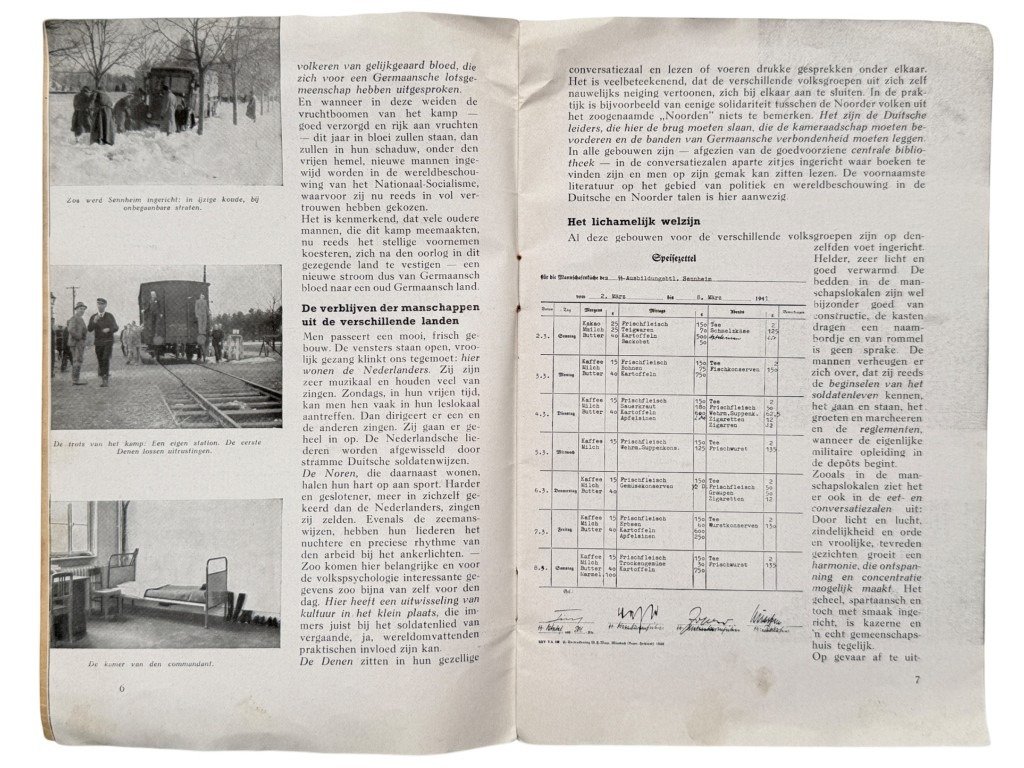 Original WWII Dutch SS brochure Germaansche Lotsverbondenheid – Opleidingskamp Sennheim