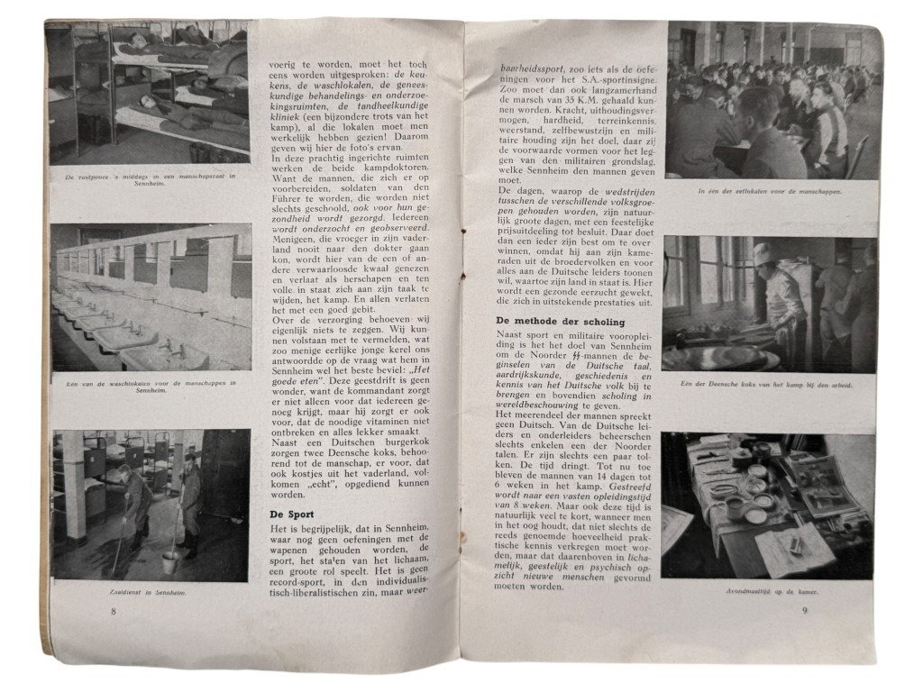 Original WWII Dutch SS brochure Germaansche Lotsverbondenheid – Opleidingskamp Sennheim