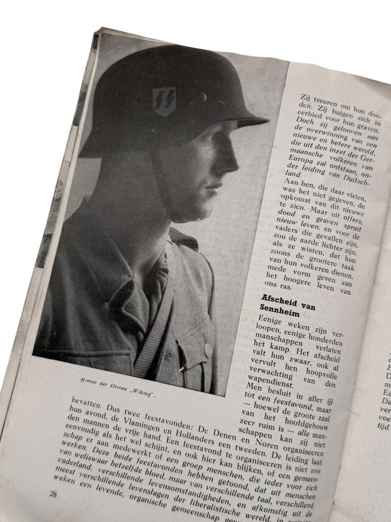 Original WWII Dutch SS brochure Germaansche Lotsverbondenheid – Opleidingskamp Sennheim