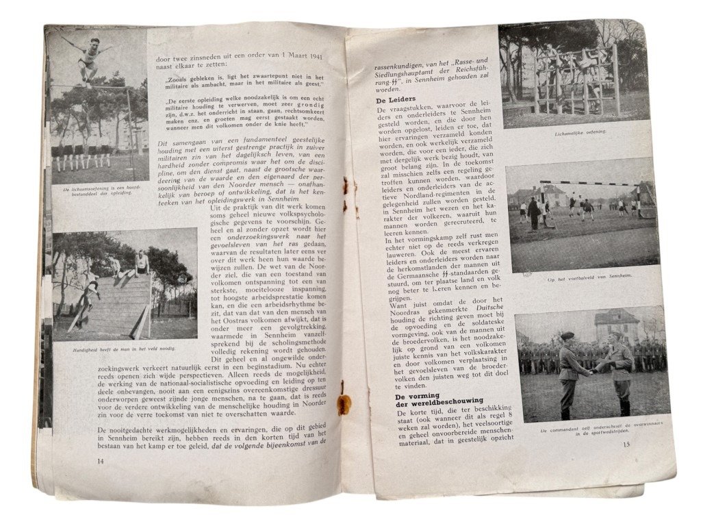 Original WWII Dutch SS brochure Germaansche Lotsverbondenheid – Opleidingskamp Sennheim