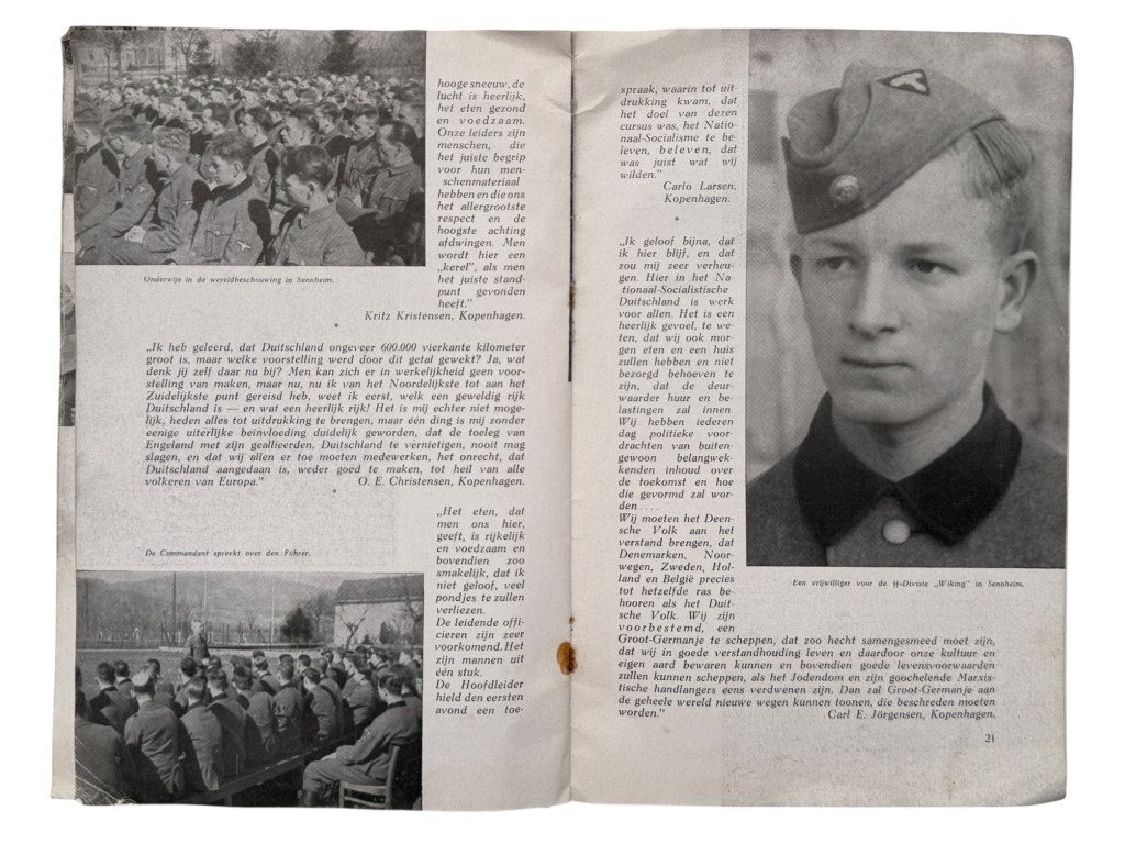 Original WWII Dutch SS brochure Germaansche Lotsverbondenheid – Opleidingskamp Sennheim