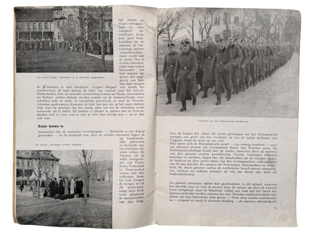 Original WWII Dutch SS brochure Germaansche Lotsverbondenheid – Opleidingskamp Sennheim