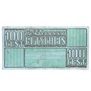 Original WWII Dutch 'Durchgangslager' Westerbork banknote