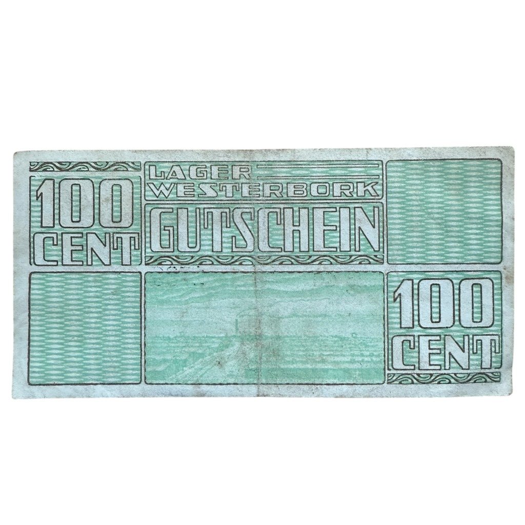 Original WWII Dutch 'Durchgangslager' Westerbork banknote