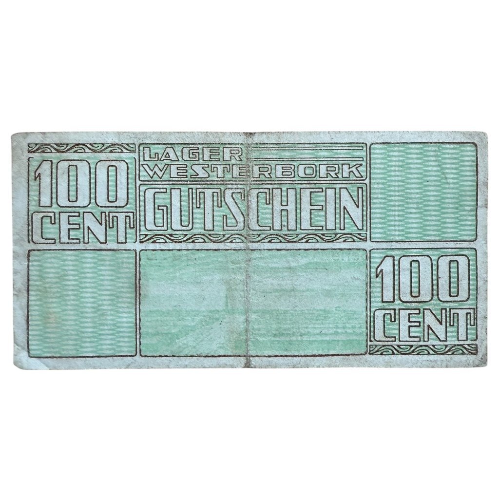 Original WWII Dutch 'Durchgangslager' Westerbork banknote