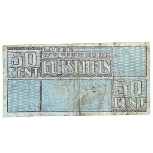 Original WWII Dutch 'Durchgangslager' Westerbork banknote