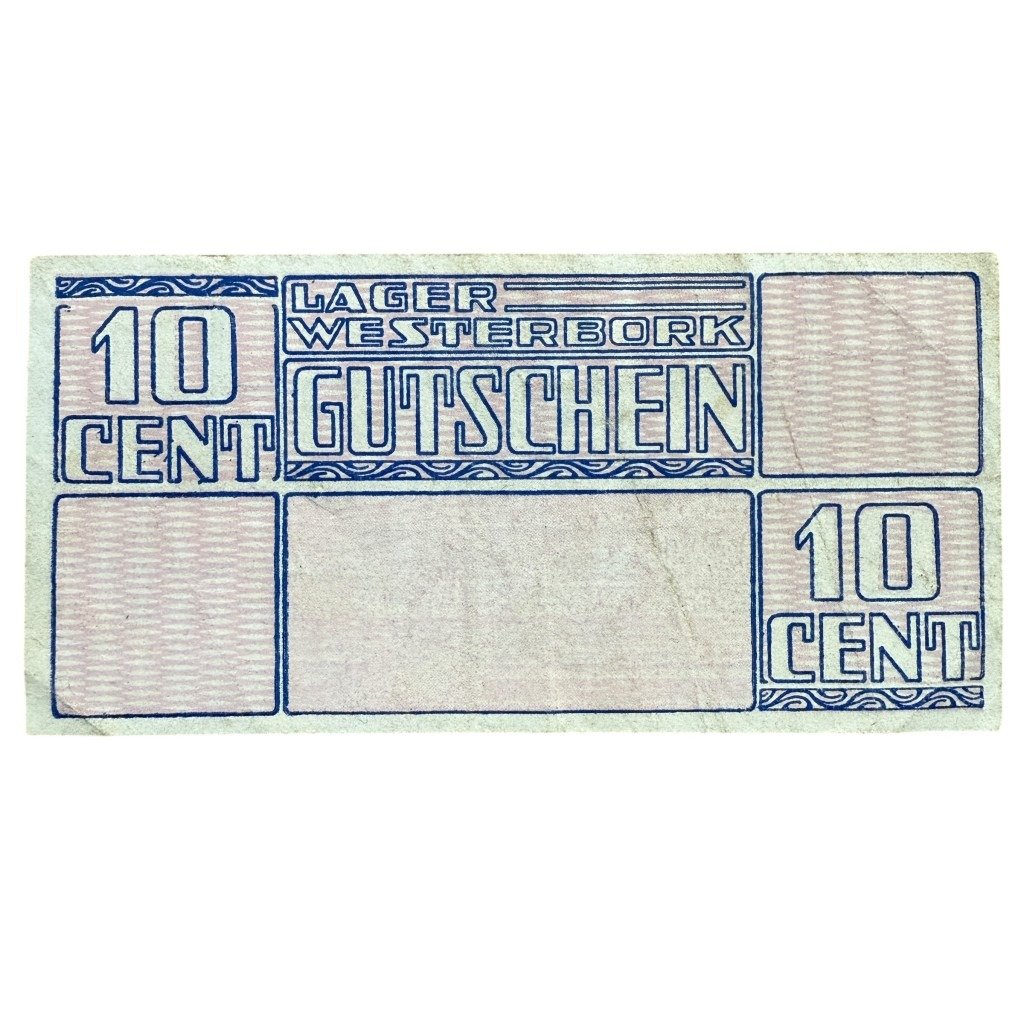 Original WWII Dutch 'Durchgangslager' Westerbork banknote