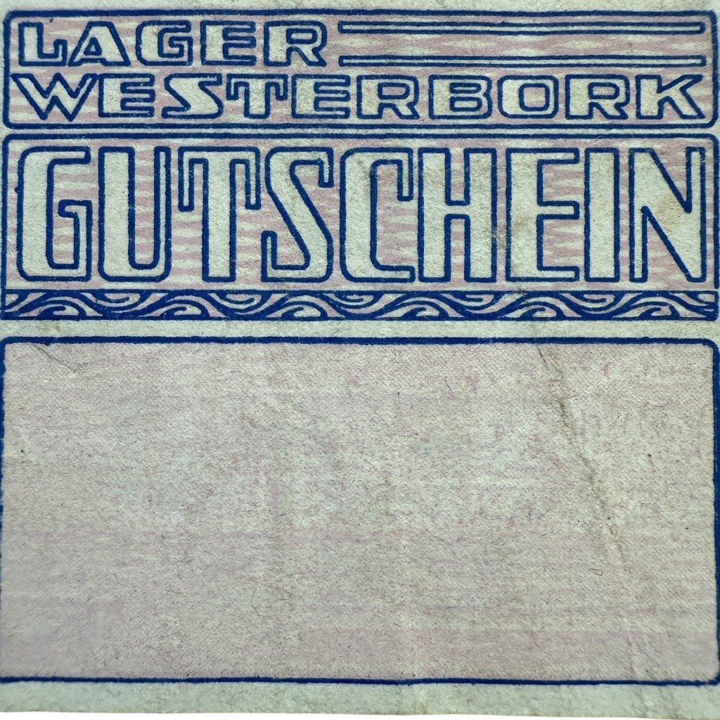 Original WWII Dutch 'Durchgangslager' Westerbork banknote