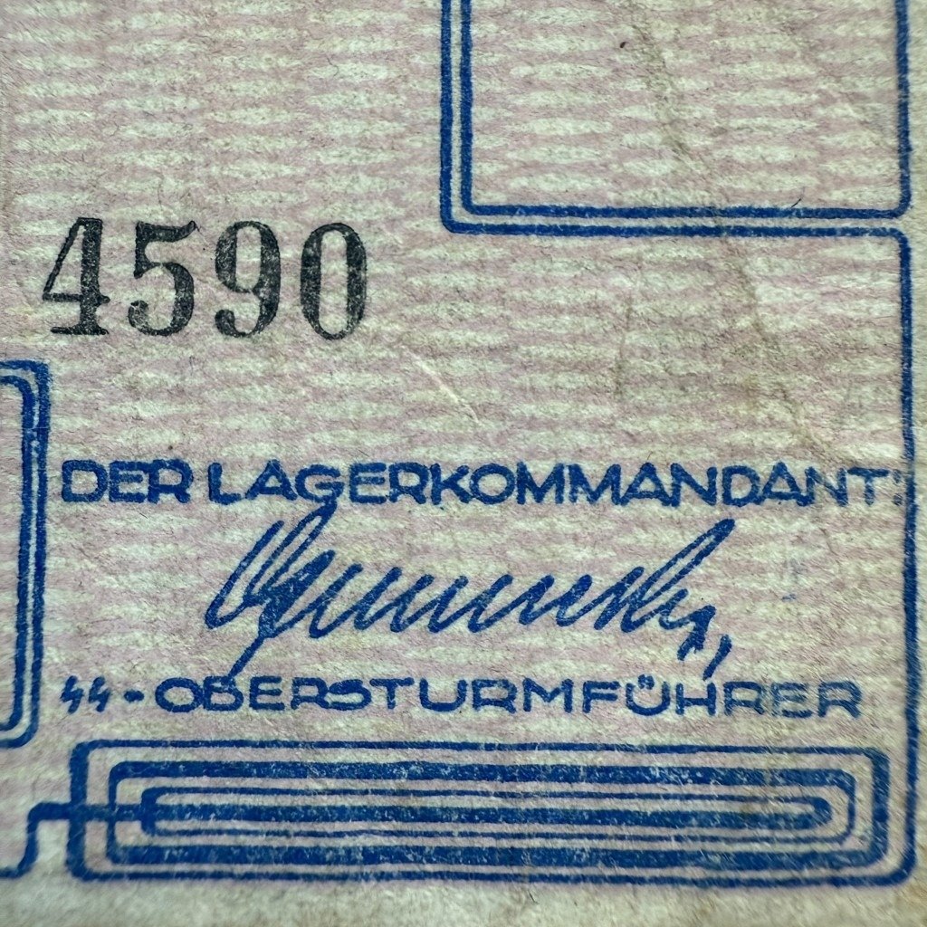 Original WWII Dutch 'Durchgangslager' Westerbork banknote