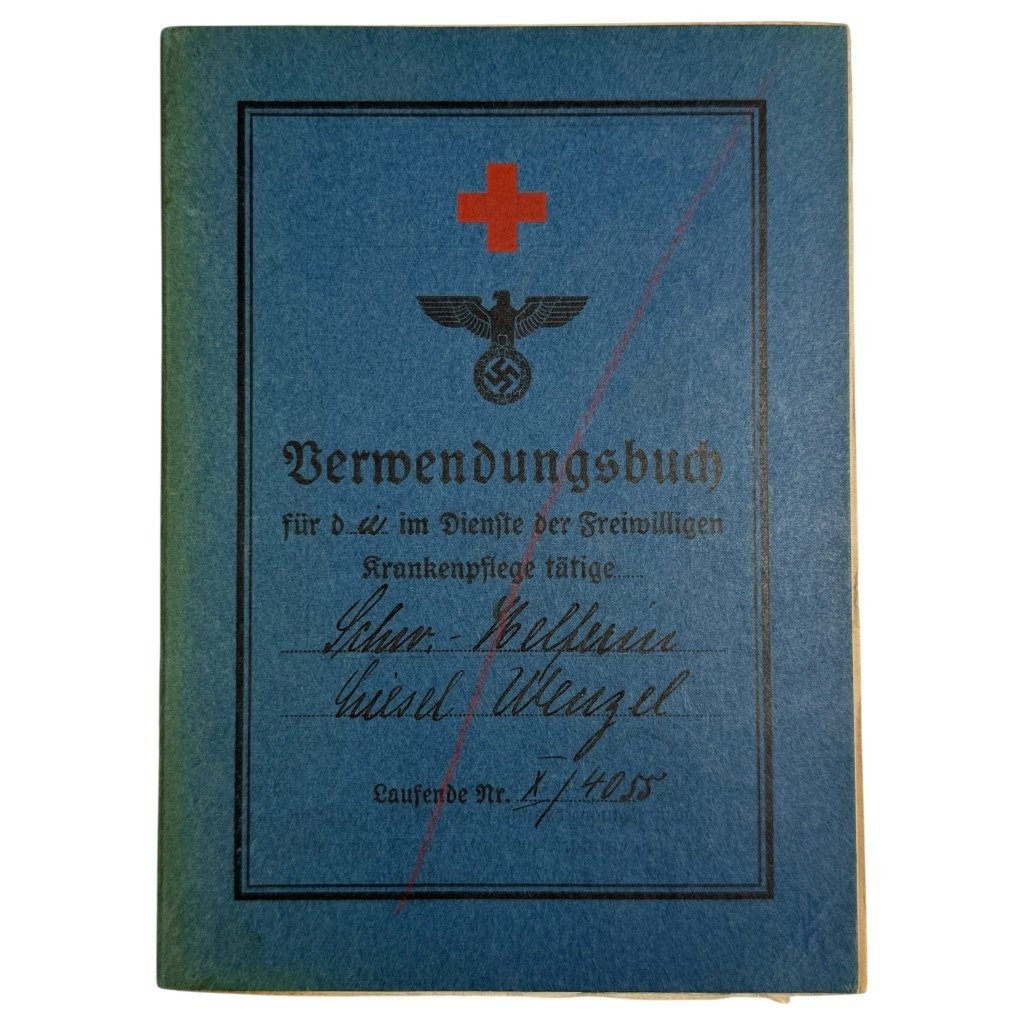 Original WWII German DRK Verwendungsbuch & Personalausweis