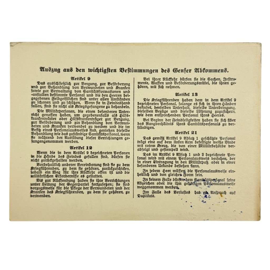 Original WWII German DRK Verwendungsbuch & Personalausweis