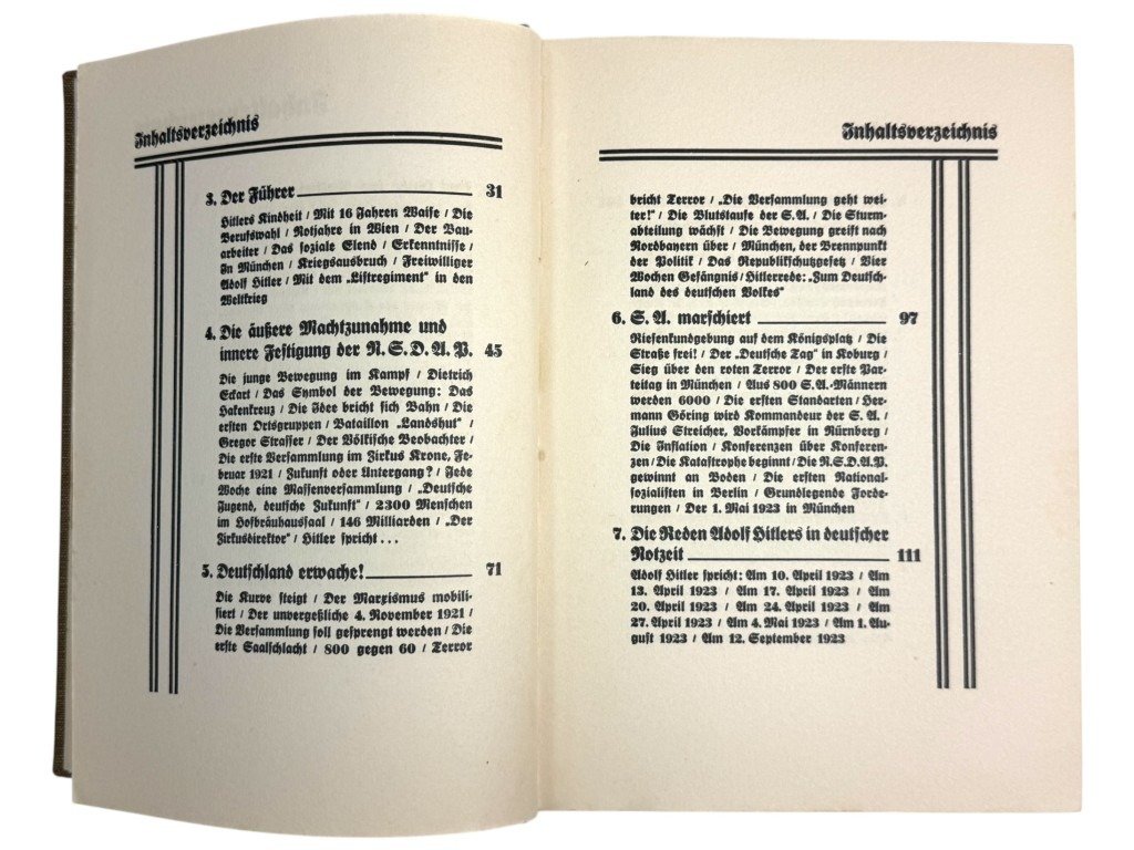 Original WWII German NSDAP book Das Buch der N.S.D.A.P. – Werden, Kampf und Ziel der N.S.D.A.P.' by Walter M. Espe – II/81. SS-Standarte