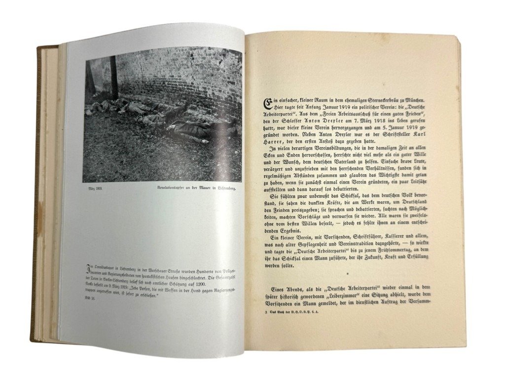 Original WWII German NSDAP book Das Buch der N.S.D.A.P. – Werden, Kampf und Ziel der N.S.D.A.P.' by Walter M. Espe – II/81. SS-Standarte