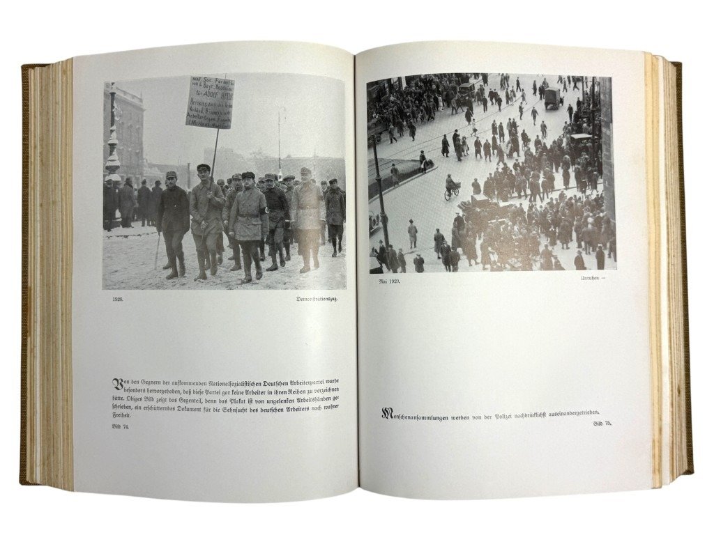 Original WWII German NSDAP book Das Buch der N.S.D.A.P. – Werden, Kampf und Ziel der N.S.D.A.P.' by Walter M. Espe – II/81. SS-Standarte