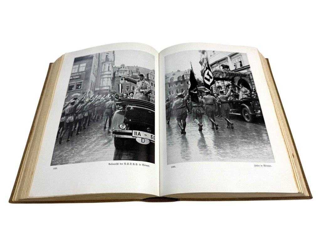 Original WWII German NSDAP book Das Buch der N.S.D.A.P. – Werden, Kampf und Ziel der N.S.D.A.P.' by Walter M. Espe – II/81. SS-Standarte