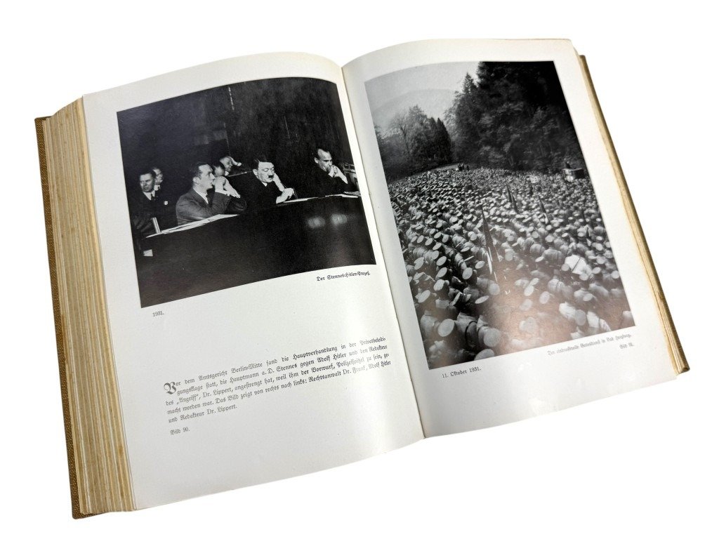 Original WWII German NSDAP book Das Buch der N.S.D.A.P. – Werden, Kampf und Ziel der N.S.D.A.P.' by Walter M. Espe – II/81. SS-Standarte