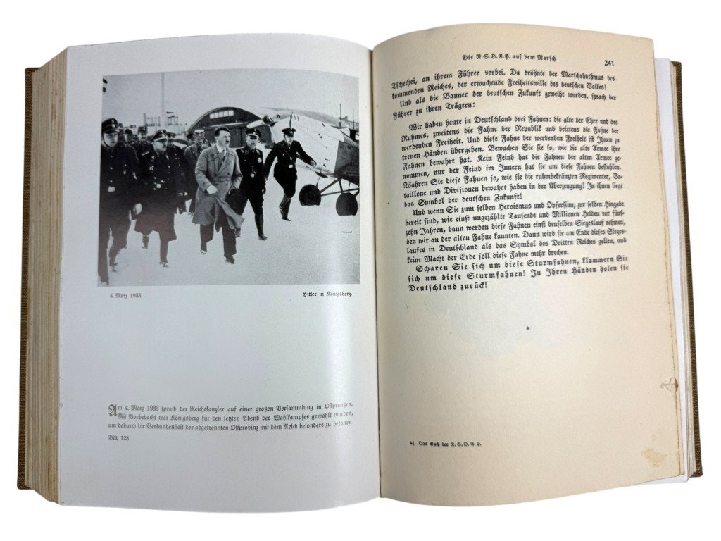 Original WWII German NSDAP book Das Buch der N.S.D.A.P. – Werden, Kampf und Ziel der N.S.D.A.P.' by Walter M. Espe – II/81. SS-Standarte